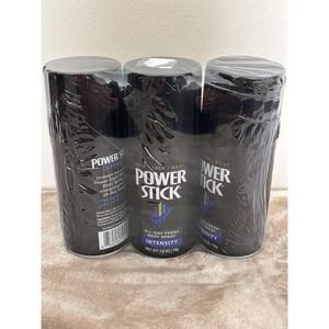 LOT OF 3 CANS Power Stick "Intensity" Deodorant Body Spray 2.8 OZ - BRAND NEW